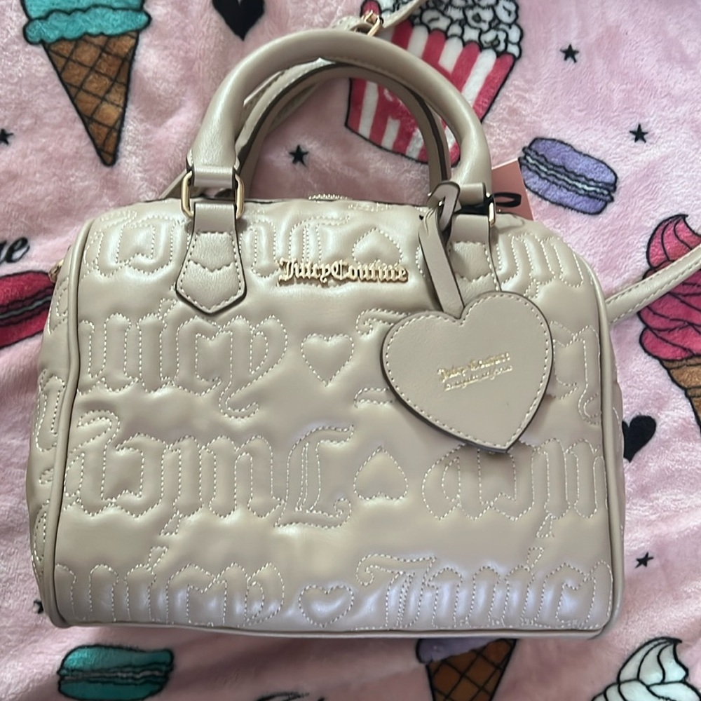 BNWT Juicy Couture Fame Satchel in color Cafe